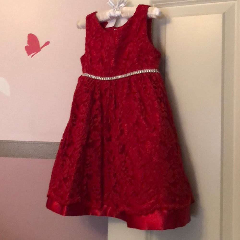 Girls Red Dress Size 3T, 18M, 12M